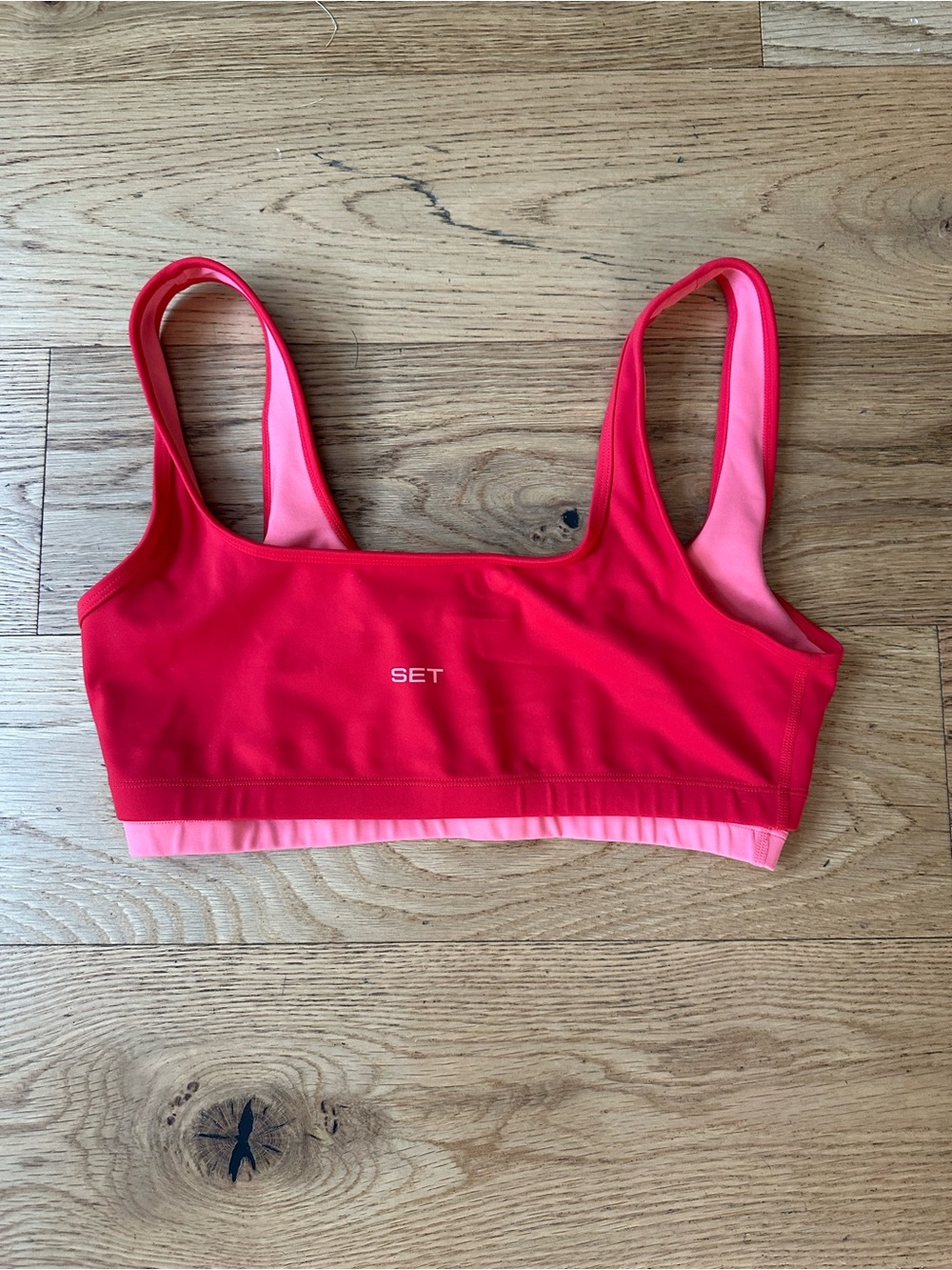 SET Active Lux Band Sports Bra, Maraschino
